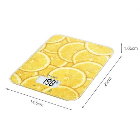 Beurer Báscula de Cocina KS-19 Lemon